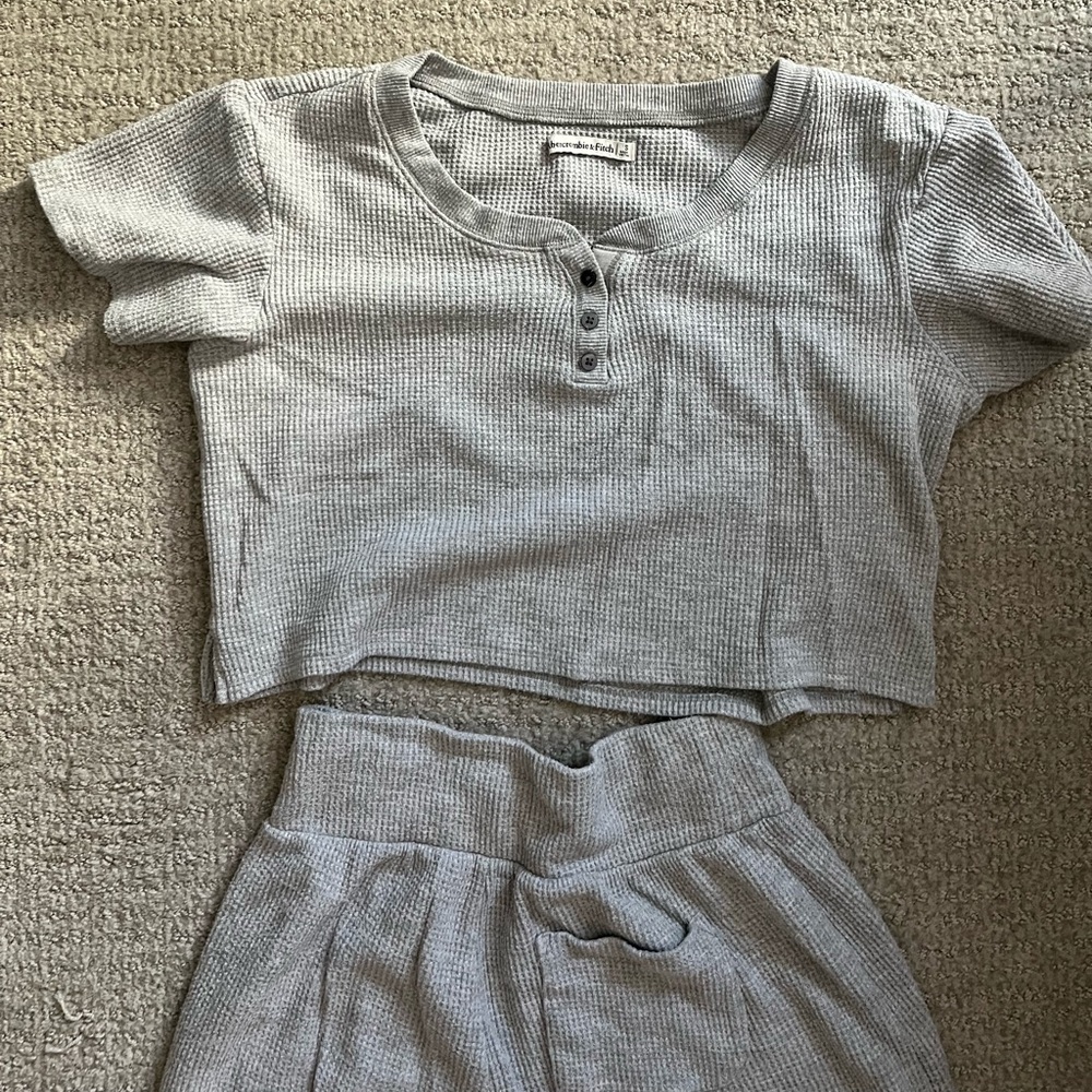 Abercrombie Waffle Henley set